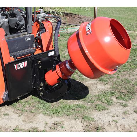 skid steer auger concrete mixer|skid steer concrete mixing attachment.